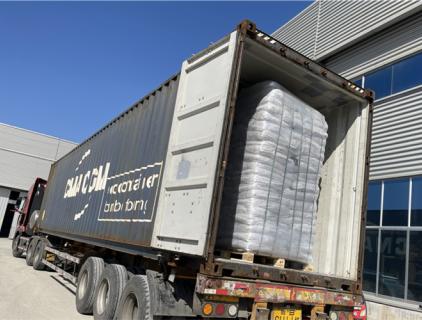 Fibra retorcida de polipropileno de 39 mm exprote a Europa