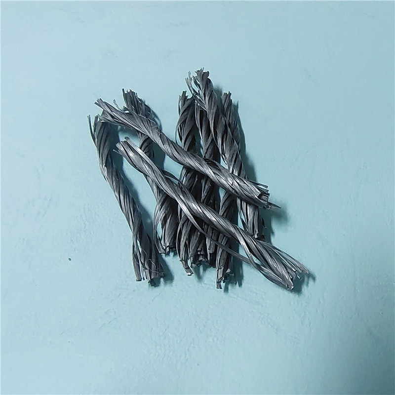 Fibra de polipropileno negro PP trenzado Fiber.jpg Fibra de polipropileno negro PP trenzado Fiber.jpg