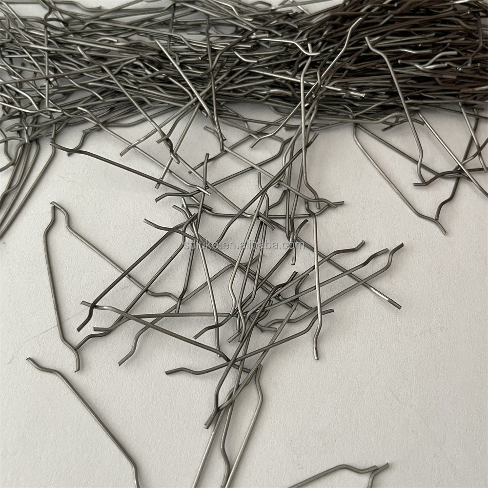 Fibra de acero con gancho en el extremo para hormigón armado.jpg Fibra de acero con gancho en el extremo para hormigón armado.jpg