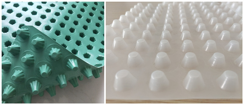 Tablero de drenaje con hoyuelos de HDPE para techos verdes .jpg Tablero de drenaje con hoyuelos de HDPE para techos verdes .jpg