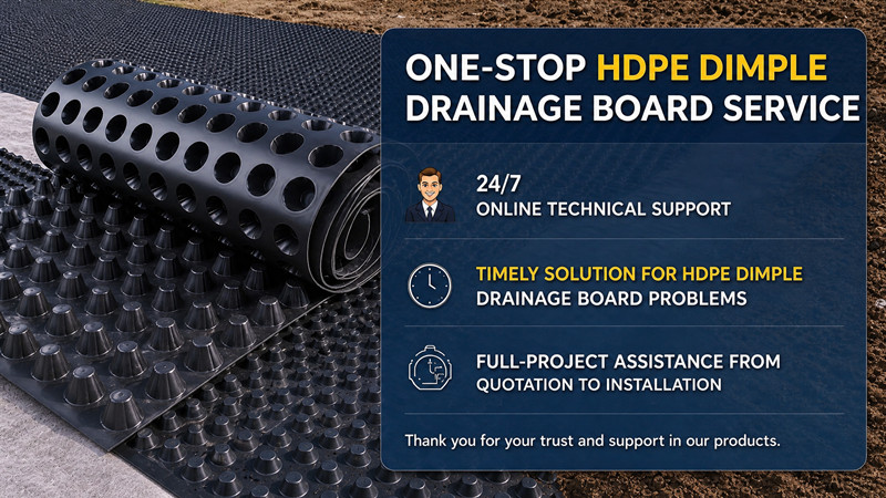 Servicios profesionales de rollos de tablero de drenaje con hoyuelos de HDPE.jpg